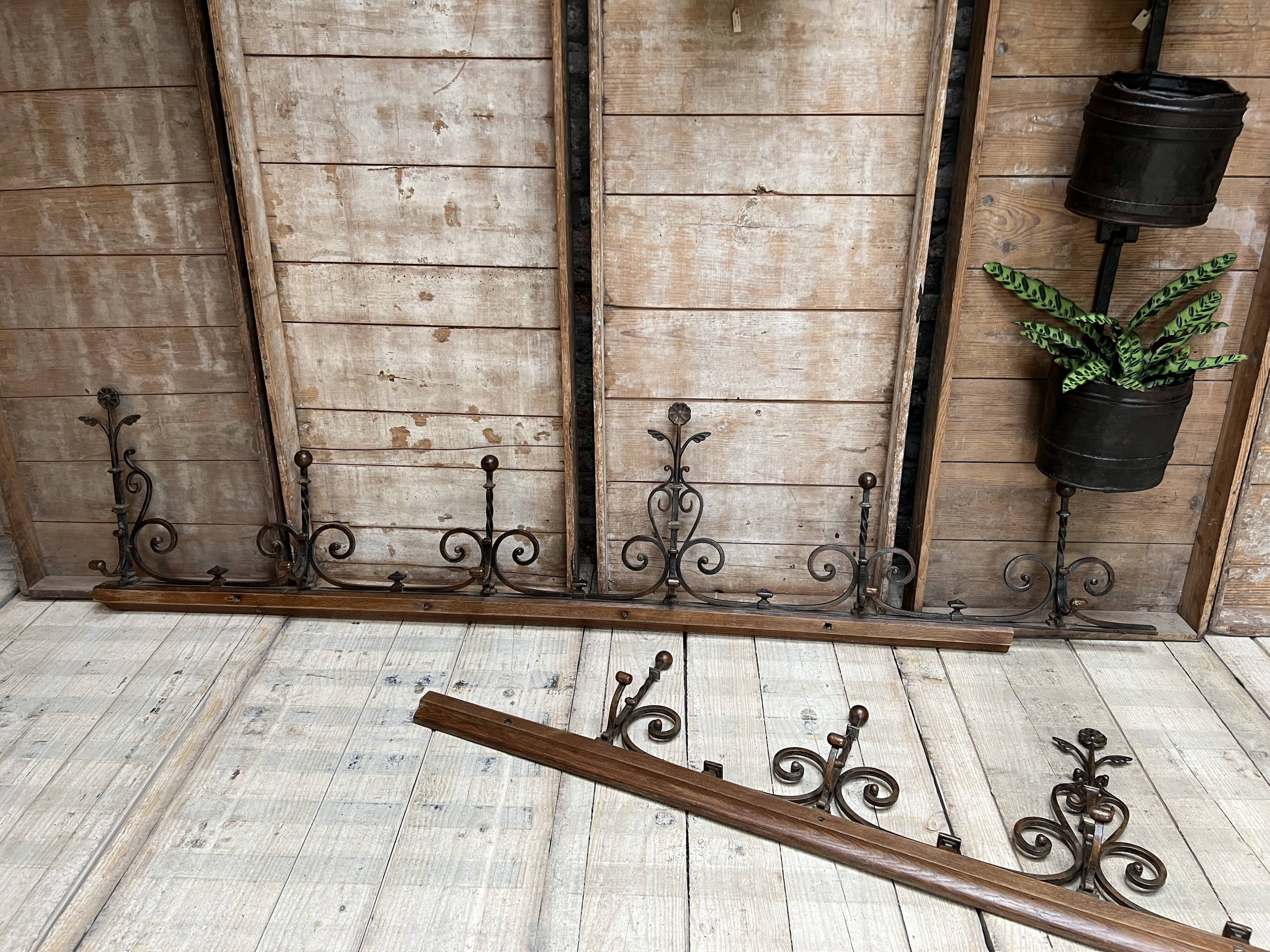 large wall-mounted coat rack