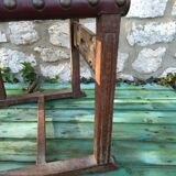 Chaise bois sculpté style médiéval heroic fantasy