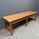 Large antique drapery fabric table