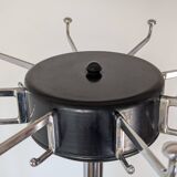 Chrome parrot coat rack