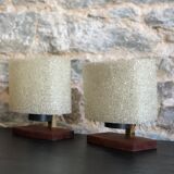 Pair of Scandinavian bedside lamps 1960