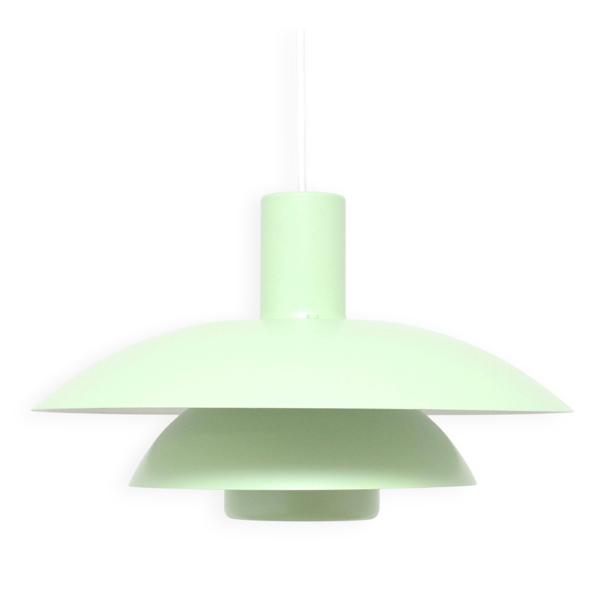 Pistachio Scandinavian lamp, 1970s