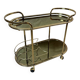 Brass serving trolley
