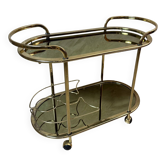 Brass serving trolley