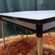 blue formica table
