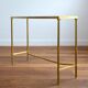 Gilded console and glass 1970s