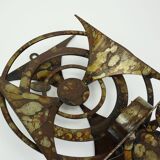 Henrik horst denmark wall candle holder iron brutalistic style