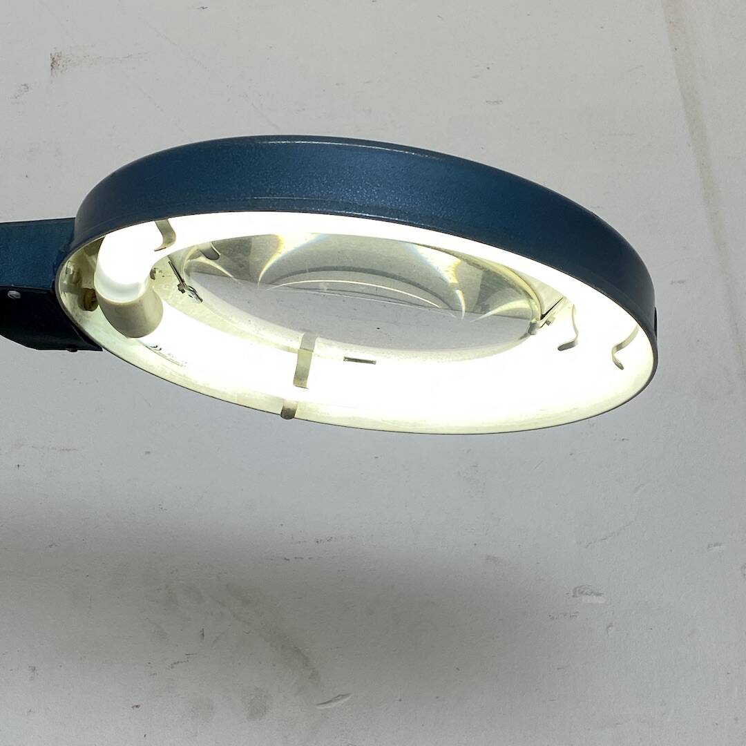 Workshop magnifying lamp from the 1960s by the manufacturer Gruber