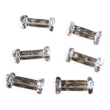 A set of 6 transparent trilobite glass knife rests.