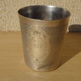 Silver-plated metal timbale Ercuis