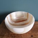 Empty bowl onyx alabaster pocket