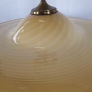 Lustre en verre de Murano et laiton avec double support