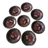 Gien dessert plate with harvest decorations