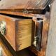 Slant-front desk, chest of drawers, English George III writing desk in oak - 19th century