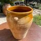 Ancient terracotta pottery jar