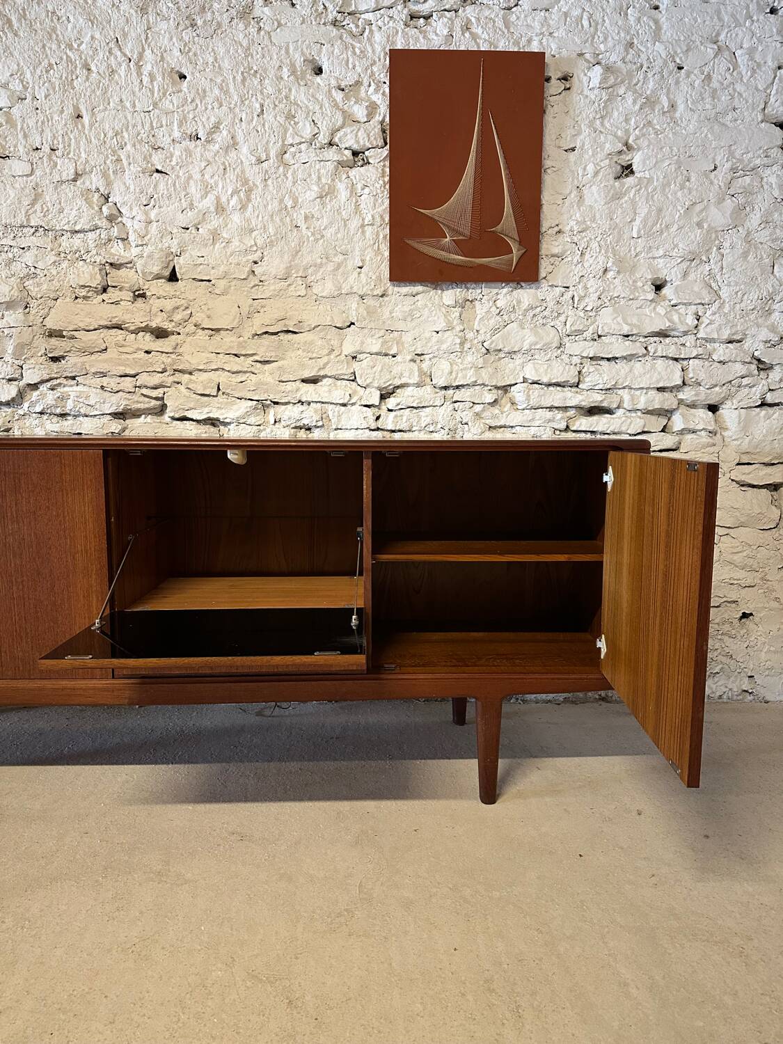 Enfilade scandinave vintage en teck