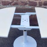 Modular table with cast iron tulip leg system brand jer fonderie chenesseau orléans 1970