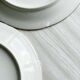 12 Limoges porcelain dessert plates, gold decoration.