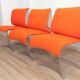 Lot de 3 chaises de salon "Pantonova" par Verner Panton pour Fritz Hansen, 1971