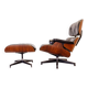 Mid-Century armchair and footrest by Charles & Ray Eames for Herman Miller