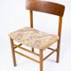 Set of six dining room chairs of danish design from the 1960s.