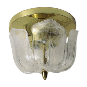 Plafonnier laiton et - 1970