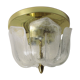 Brass ceiling light and Murano glass. GLASH-TTE LIMBURG. 1970