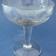 Suite of six glasses of champagne in colourless ground glass