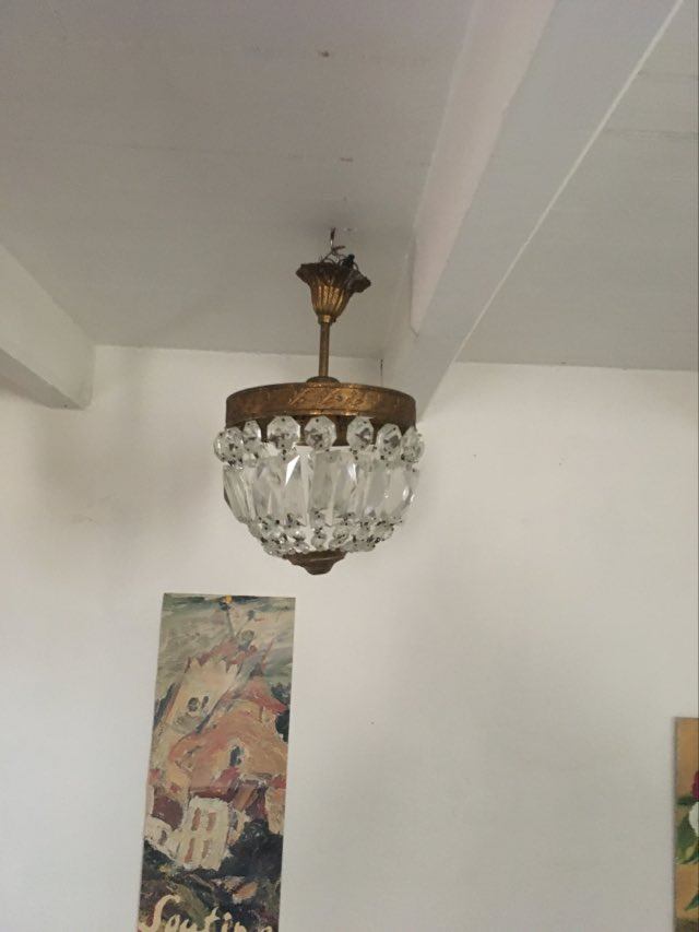 Suspension with half-basket 20th century