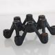 Pair of vintage cast iron candlesticks 1960