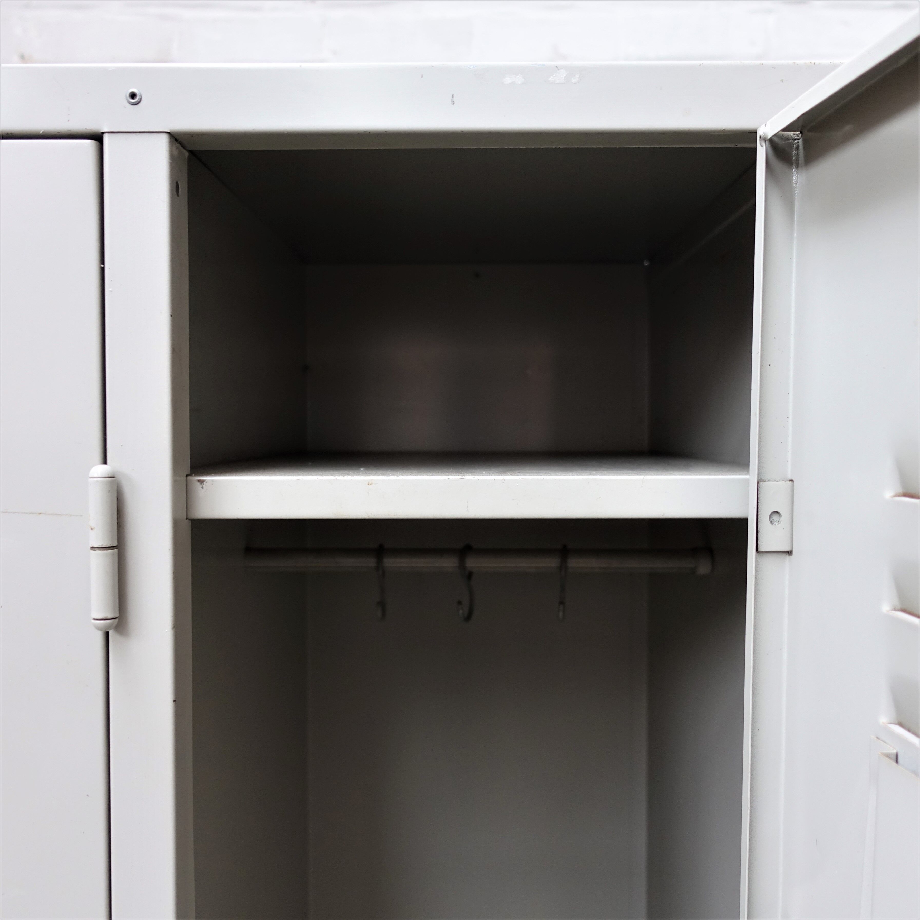 Vintage industrial 3-door-locker