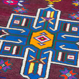 Handmade Distressed Oriental Multicolor Runner Carpet 90 cm x 332 cm