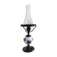 S.Reich patent crystal glass electrified oil lamp