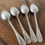 4 teaspoons in silver metal