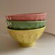 3 speckled bowls Moulin des Loups