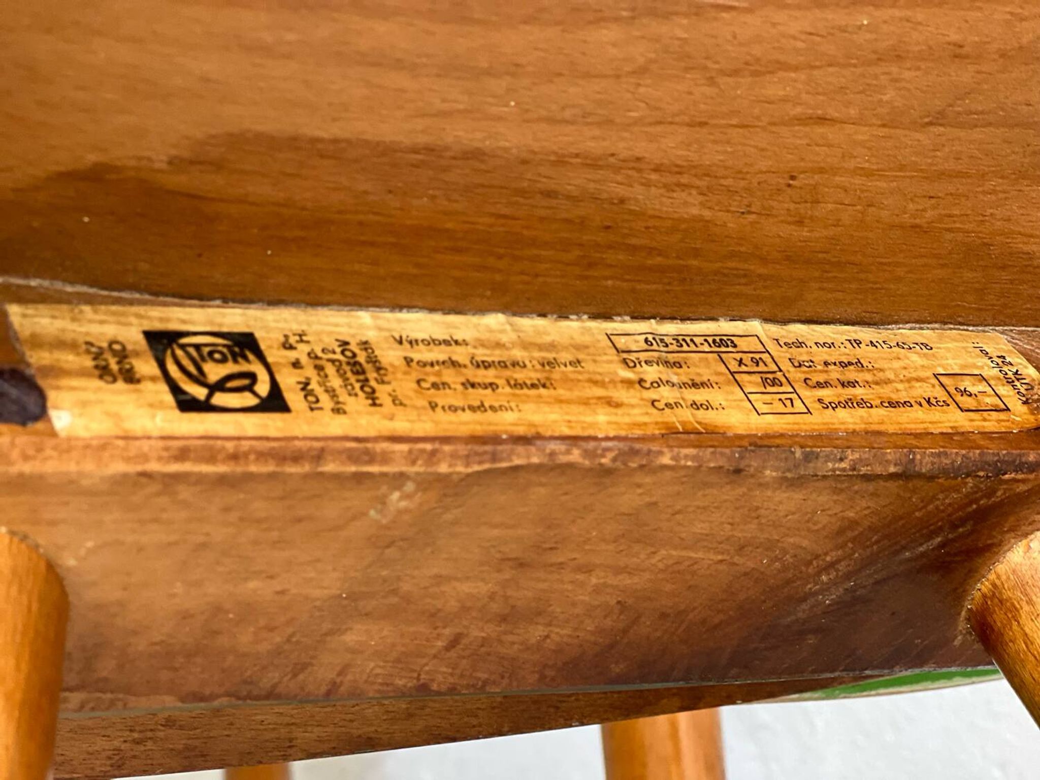 Bistro chairs from TON, 1960s