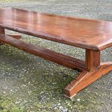 Mahogany set (ipe) composed of a table, 14 chairs and 2 armchairs - work from the 70s