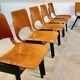 Ensemble de 6 chaises de salle à manger P7 par Roland Rainer pour E & A Pollack, Vienne 1952