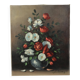 Vintage Floral Still Life Painting Signed J. Rems 60x50cm