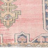 4x8 Rug For Living Room Pale Red Oriental Antique Vintage Rug, 128x248Cm