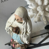 Vierge Marie polychrome 1940/1960.