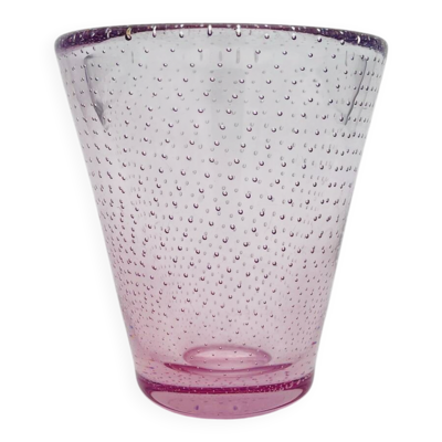 Vase Murano Archimede Seguso Bullicante améthyste 1950