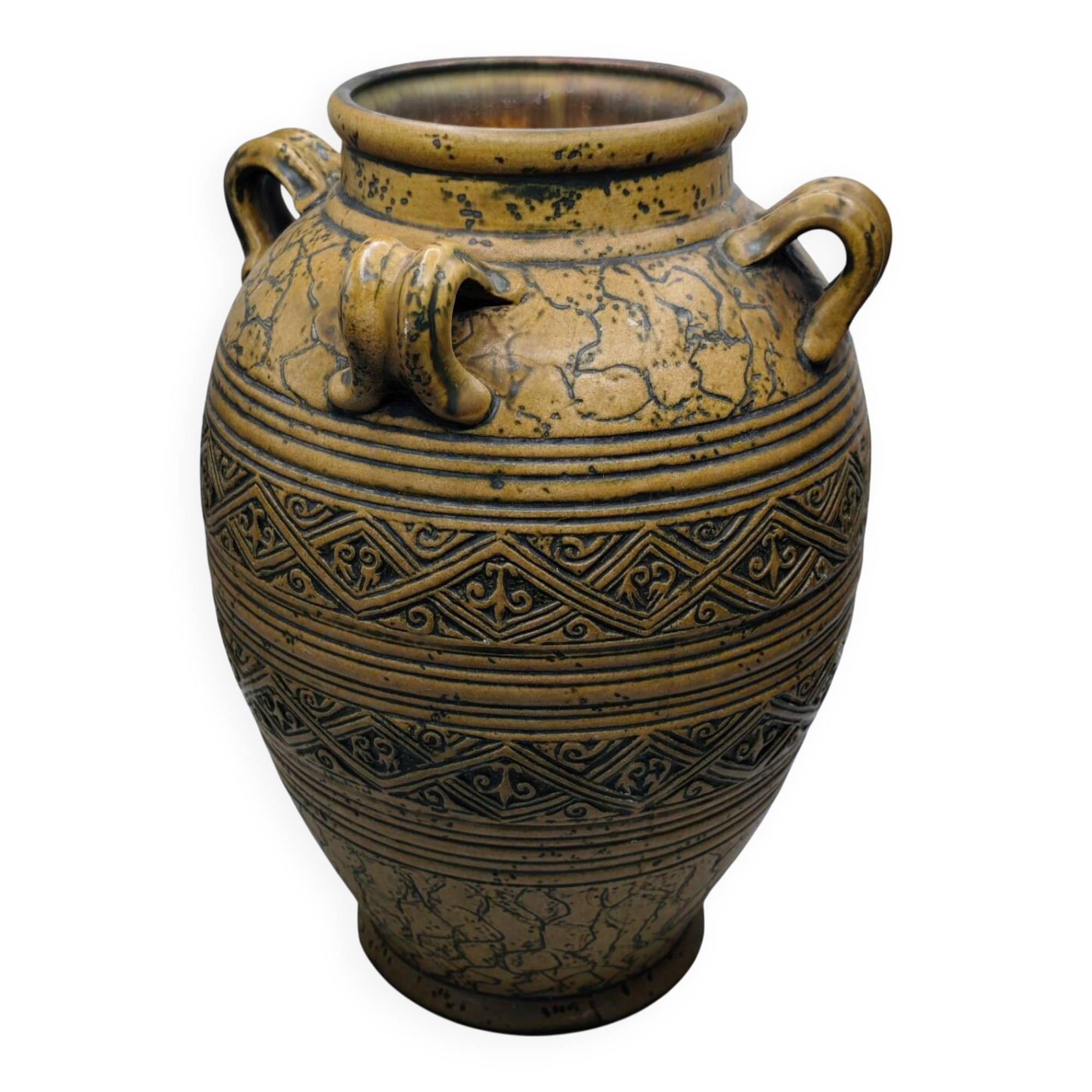 Vintage 1950s Jasba German Art Pottery Floor Vase –