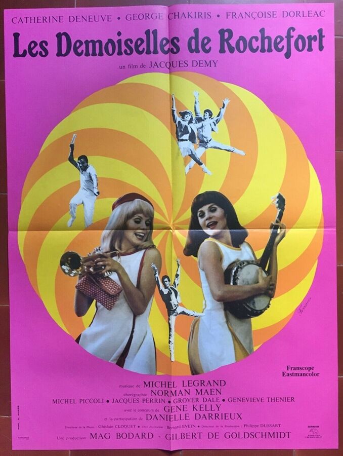 The damsels of rochefort original poster of 1967 jacques demy