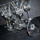 Set of 6 flared crystal wine glasses in Concorde Cerdagne style H15.2.