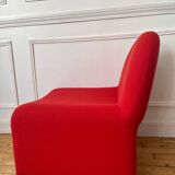 Vintage wool fireside chair