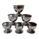 6 stainless steel egg cups for soft-boiled eggs by Guy Degrenne