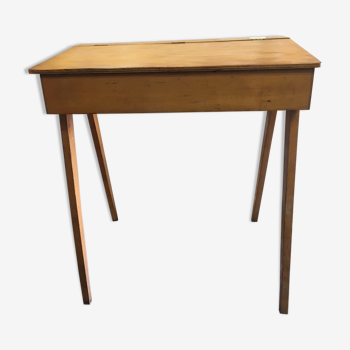 Vintage children's desk with inkwell