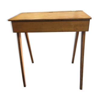 Vintage children's desk with inkwell