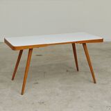 Table basse opaxit blanc par Jiri Jiroutek pour Cesky Nabytek 1960